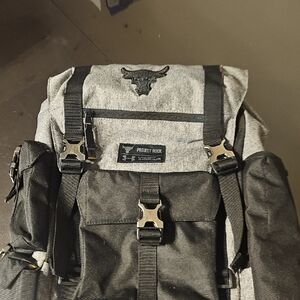 Under Armour Project Rock Black and Gray Backpack, Lightly Used